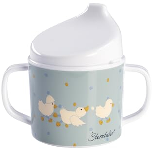 Sterntaler Henkeltasse mit Motiv Ente Edda Lou, abnehmbarem Trinkaufsatz und rutschfester Unterseite, für Jungen und Mädchen