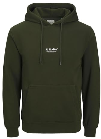 JACK & JONES JJESOHO - Sudadera con Capucha para Hombre, Mochila, L
