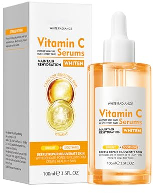 Suero de Vitamina C para Rostro Boxiatil - Sérum Antimanchas con 30% Vitamina C y Ácido Hialurónico para una Piel Luminosa y Libre de Imperfecciones - Niacinamid -Whitening -Serum
