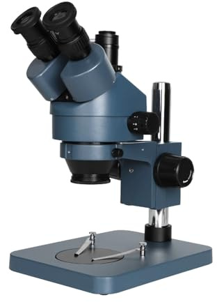 Trinocular Stereo Microscope with 56 LEDs and Auxiliary Objective Lens for Soldering Industry, Easy to Use, Ideal for Precision Work