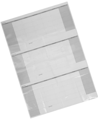 FONDOTIN Erasable Monthly Plan Dry Erase Calendar Large Three Month Wall Calendar Dry Erase White