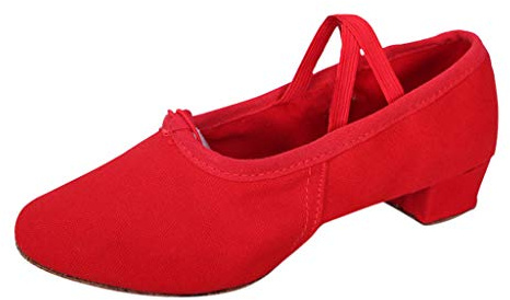 Generisch Zapatos tradicionales para mujer, zapatos de danza para mujer, zapatos de ballet, suela de ballet, zapatos de yoga, zapatos de yoga, zapatillas de danza, zapatillas de danza, zapatos de