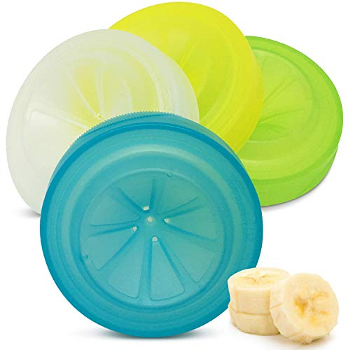 Masontops Trap Cap - kit de 4 - pièges à mouches des fruits - Débarrassez-vous des moustiques à l'intérieur - Destructeur naturel d'infestation de cuisine