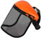 Casque de protection pour tronçonneuse Casque forestier, casque de protection forestier avec visière en maille, casque de protection résistant aux chocs, équipement de sécurité confortable ,Orange