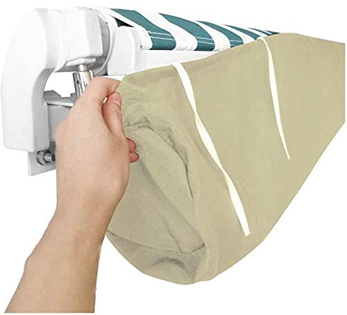 JQDZX Custodia per Tenda da Sole, Tessuto Oxford Tettoia Ricambio Copertura Protettiva Impermeabile Antipolvere con Cordino, per Patio Veranda Esterno da Giardino (2.5M)