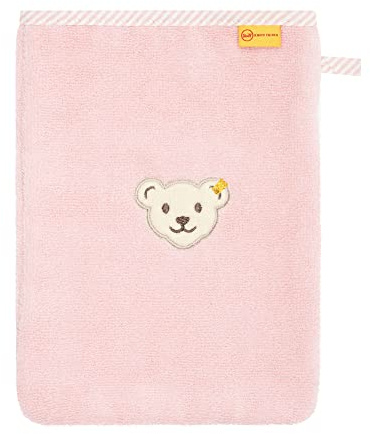 Steiff Mini Basic Washlappen, Silver Pink, Taille Unique Enfants Unisexes
