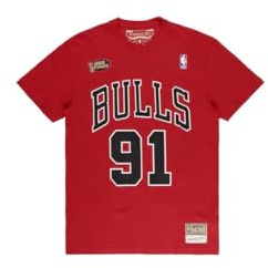Mitchell & Ness NBA Chicago Bulls Scottie Pippen Hardwood Classics T-Shirt Herren rot/schwarz, XXL