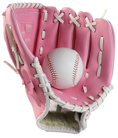 Baseball Glove,Sports Batting Gloves,Throw Catching Softball Glove 9.5/10.5/11.5/12.5 Baseball PU Leather Left Hand Catcher's Mitt for Youth Kids Adult