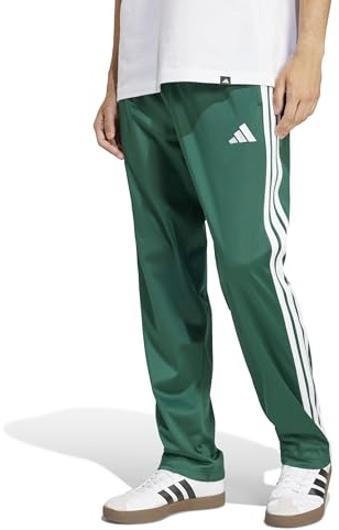 adidas Hombre 3 Striipes Tricot Open Hem Pants, Collegiate Green, XL