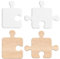 INFUNLY 2 Stück Puzzle Vorlagen Für Acryl Fräser Puzzle Form Durchsichtig Abgewinkelt Geschwungen Kopierwerkzeug Griff Vorlage Schneidebrett 4.3X5.9/7.9X5.9 dicke Wurst Inlay Vorlagen