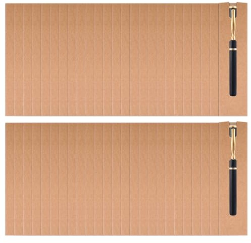 50Scatola Espositiva per Penne Stilografiche Busta Regalo in Carta Kraft con Finestra Protezione Marrone Cofanetti Sacchetto per Penna Ideale Come Regalo di Addio per Collega Cartone per Esposizione