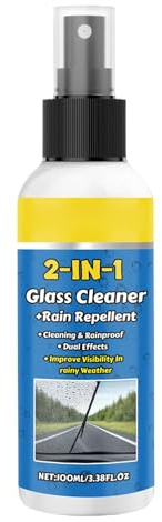 Hailerio Detergente per Vetri Auto,100ml Trattamento Idrorepellente per Ripristino Parabrezza - Detergente per Lavaggio Vetri - Adatto per Autoveicoli SUV Camper Motociclette Camion E Interni Veicolo