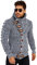 Leif Nelson Cardigan pour homme avec boutons en coupe régulière, cardigan pour homme au design à manches longues, idéal pour les looks décontractés et professionnels, gris/noir, XL