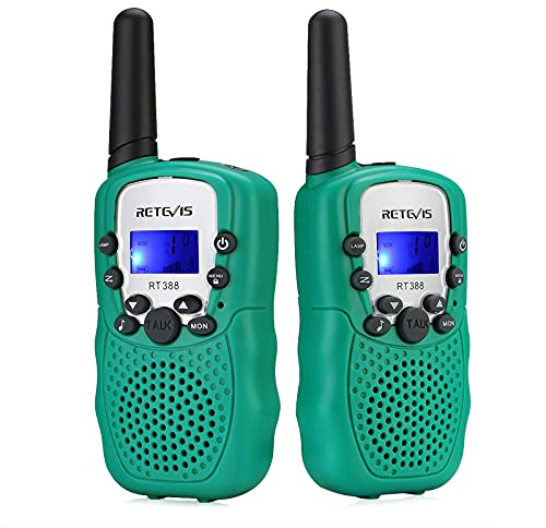 Retevis RT388 Kids Walkie Talkies, Outdoor Toys for 4-12 Boys Girls | Garden Activities for Kids, Birthday Gifts, PMR446, Flashlight, Keypad Lock, 2 Way Radio for Camping Hiking Games