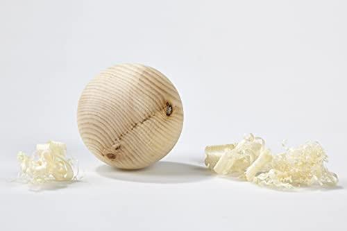 Schnalser Säge Zirbenholzkugel 7,5cm Durchmesser aus Zirbenholz aus Südtirol