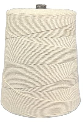 T.W Evans Cordage 16 PLY Cotton Twine 2 lb Cone - 2400 feet, White