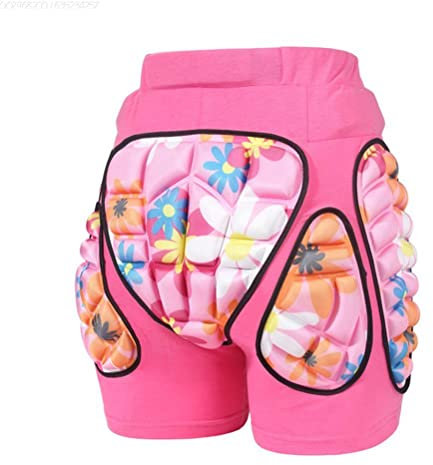 Hahepo Pantaloncini imbottiti per bambini, 3D Eva imbottiti, pantaloni protettivi per bambini, per sci, snowboard, pattinaggio in linea