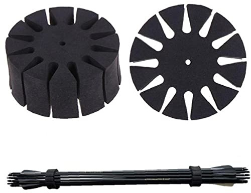 2pc Tiro con Soporte De Flecha Eva Espuma Redondo Redondo 12 Flechas Separador Perrito Protectura Splititer Splitper Bow Hobing Trabajo