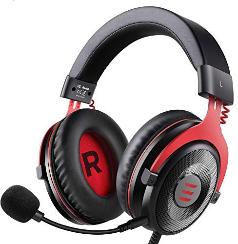 ADITAM Auriculares para Juegos con Virtual 7.1 Surround Auriculares para Juegos con Cable y micrófono con cancelación de Ruido para PC/Xbox/PS4 Double The Comfort