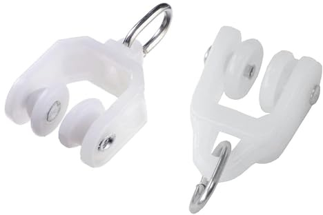 Accesorios de riel de cortina de techo, flexibles y flexibles, rodillos de plástico para cortinas, deslizador deslizante para ventanas, rieles de cortina de ducha