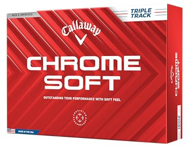 Callaway Golf Chrome Soft Golf Balls (Triple Track (White)