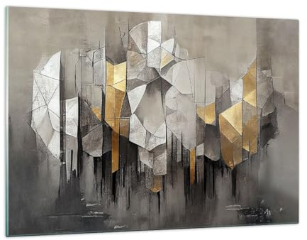 Decoracion Salon Abstracción Pedazo Arte Deco Vidrios decorativos 120x80cm Cuadro Sobre Vidrio Moderno Cocina Cuadros Pared Impresiones Impresión en Cristal Wall Art Prints Grande XXL GAA120x80-5644