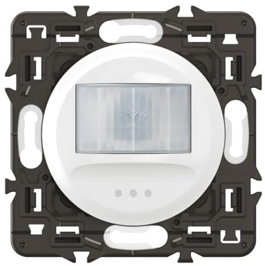 LEGRAND | Interrupteur Automatique 2 Fils, Gamme Céliane, Détection Infrarouge 170° Portée 8m, Installation Sans Neutre, Compatible Toutes Lampes, Finition Blanche