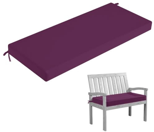 HJZPWB Cojin Banco Exterior Antideslizante Cojines para Banco Desenfundable Colchoneta Banco Jardin Comodidad Cojines Banco Exterior Jardin Lavable Cojin para Banco,L,40 * 40 * 5cm