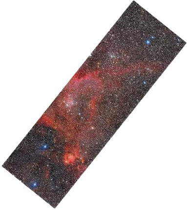 Floatdream Sandpapier, Longboard Schleifpapier, Premium Antirutschbelag, Hohe Rutschfestigkeit für Longboards, Stunt, Zubehör(Galaxienfarbe)