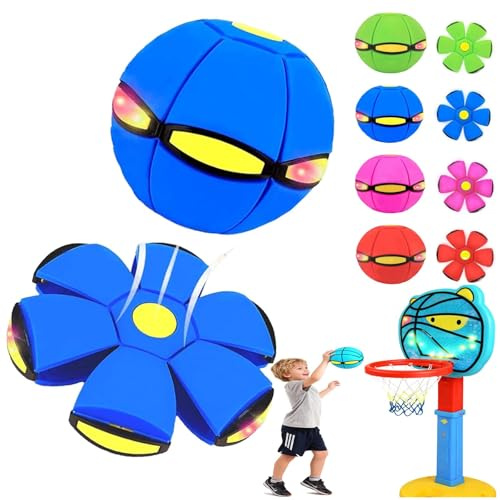 Generisch 2026 Nouveau Ballon Sauteur pour Enfants, Soucoupe Volante Magique, Ballon Sauteur, Interaction Parent-Enfant, Jouet Lumineux pour Animal de Compagnie pour Réaction Corporelle Pédagogique