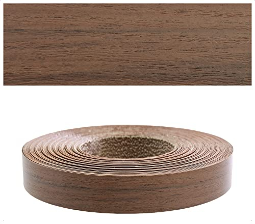 Mprofi MT® Kantenumleimer Nussbaum | 22 mm x 10 m | Melamin Kantenband | Bügelkante für Möbel & Regale | Kantenumleimer mit Schmelzkleber | Bügelkante für Möbel & Regale – 1408/22/10