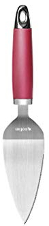 Cofan Paleta para Tartas Modelo Sena | Fabricada en Acero Inox con Mango ABS | Color Rojo | Medida 27 cm