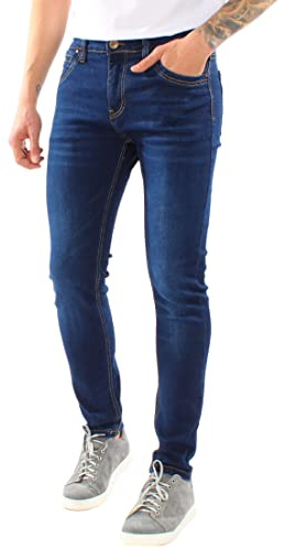 Ciabalù Jeans Uomo Elasticizzato Regular Fit Cinque Tasche (IT, Numero, 48, Regular, Regular, Blu Scuro)