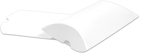 Frau WUNDERVoll® 24 Kissenschachteln matt weiß 21x12cm (flach), 300g/ Kissenverpackungen, Pillow box, Faltverpackung, Geschenkverpackung, Gastgeschenk, Adventskalender