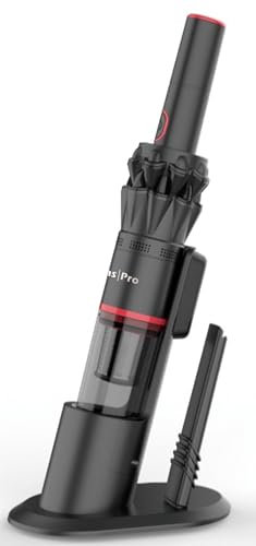 Akitas Pro H2 Handheld Vacuum hoover- 0.5kg Ultra Light, Up To 26 min Run-time, HEPA & Steel Filter, 2-in-1 Tool for Car Sofa Home