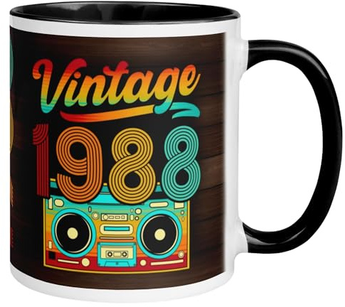 1988 Geburtstag Mann Frau | Vintage – 38 Jahre Geschenk | Jahrgang Tasse | Lustige Geschenktasse zum 38. Geburtstag | Geburtstagsdeko für Männer und Frauen zum 38ten | Made in Germany
