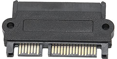 KELFEEAO Convertidor SAS a SATA, SFF 8482 Adaptador de Disco Duro de 15 Pines Conector de Alimentación SATA a Placa Base Adaptador Carcasa de Plástico Negro para Actualización de