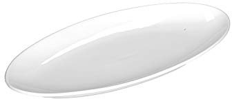 la Porcellana Convivio Fuente Ovalada Caja de Regalo, Blanco, 36 x 17 cm