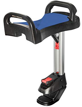 Lascal Saddle für BuggyBoard Maxi, einklappbarer und abnehmbarer Sitz, Kinderwagen Zubehör für Maxi-Modelle ab 2011, bequeme Sitzmöglichkeit für Kinderbuggys, blau