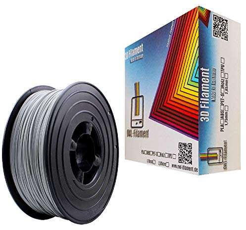 OWL-Filament 3D-Drucker PLA 1,75mm 1kg Spule Rolle (Grau)