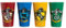 Paladone Harry Potter Hogwarts House Crest Glasses - Set of 4 - Official Merchandise