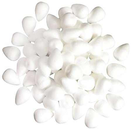 MagiDeal Hot White Foam Flower Stamen for Nylon Stocking Flower Bouquet Accessories Wedding Home Decorative Flowers, White, 100PCS 23mm