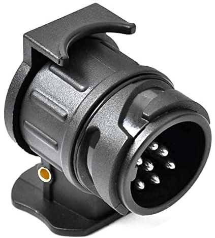 DARKGUARD 13pin To 7pin Towing Adaptor,Trailer Converter Adapter for Car Caravan,Towbar Car Socket 13pin to 7pin Trailer Plug Caravan Electric Adapter Waterproof,Caravan Vehicle Converter