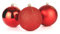 10 cm/3 Stück Weihnachtskugeln, bruchsicher, rot, Weihnachtsbaumschmuck, Kugel, Ornamente, Kugeln, Weihnachtsdekoration, Urlaubsdekoration, glänzend, matt, glitzernd