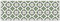 mubusi South Green Vinyl Rug 60 x 180 cm – Kitchen Rug Vinyl – Living Room Rug Non-Slip and Fireproof – Large Rugs – PVC Rugs