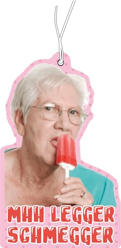 2x Duftbaum mit Mhh Legger Schmegger Motiv, Auto lustig Duftspender, Duftbaum Auto tuning, Lufterfrischer, Duftanhänger Auto, Duftbaum Set Auto