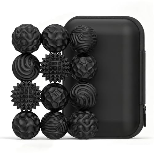 SINZONeu® Bolas Magnéticas Anti-Estrés 12 Piezas, Juguete Sensorial de Silicona Alimentaria para TDAH, Autismo, Oficina