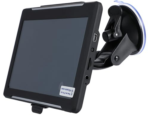 Sewroro GPS 7 Pouces pour Camion Et Voiture Accessoire Navigateur Embarqué Écran Tactile FM Europe Route Poids Lourds Écran Compact Noir