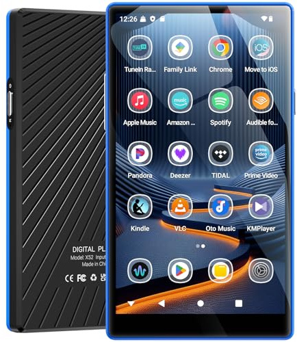 MECHEN 160 GO Lecteur MP3 Spotify, 5 Pouces Tactile Lecteur MP4 Android Bluetooth Wi-FI, Parental Contrôle, Radio FM, Compatible Amazon Music Deezer Audible