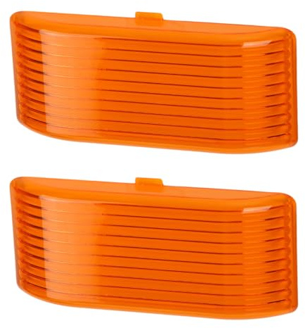 lasuroa 2st Reservationslins Delar för RV Exteriör Veranda Ljussätt, Plast Husvagnsljus Skydd Släpvagns Tillbehör Kompatibel med BARGMAN 34-78-517,515,522 (Orange)